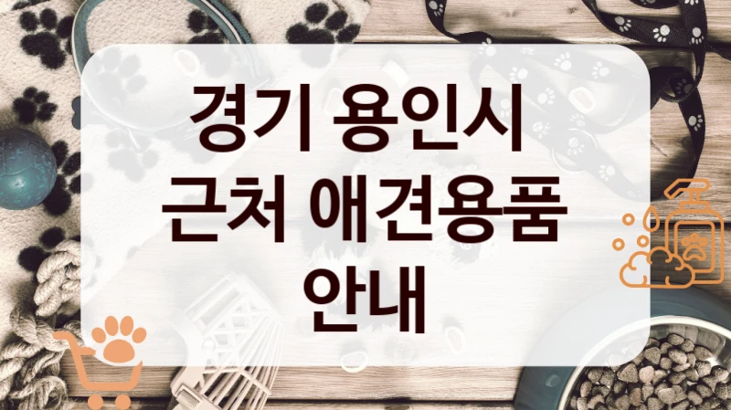 경기 용인시 
근처 애견용품 안내