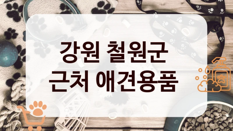 강원 철원군 
근처 애견용품