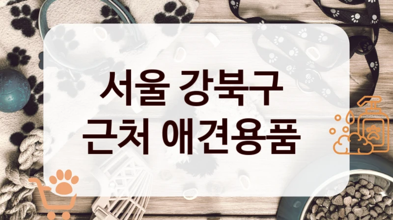 서울 강북구 
근처 애견용품