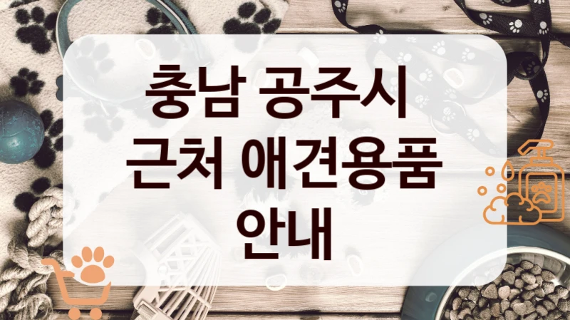 충남 공주시 
근처 애견용품 안내